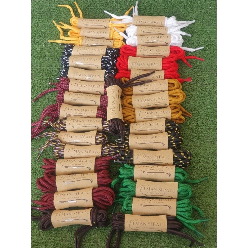 ￼Tali Sepatu Bulat 8 Lubang by Teman Sepatu - Bahan Polyester - Warna - Tali Sepatu Docmart 1460 8 E