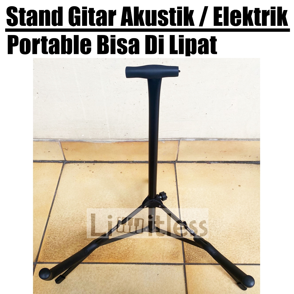 Stand Gitar Akustik / Elektrik Model Duduk Acoustic Guitar Stand