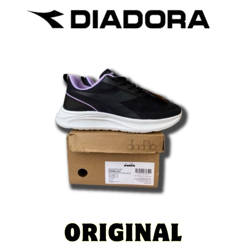 Sepatu Diadora Kornelo Black Purple Women's Original