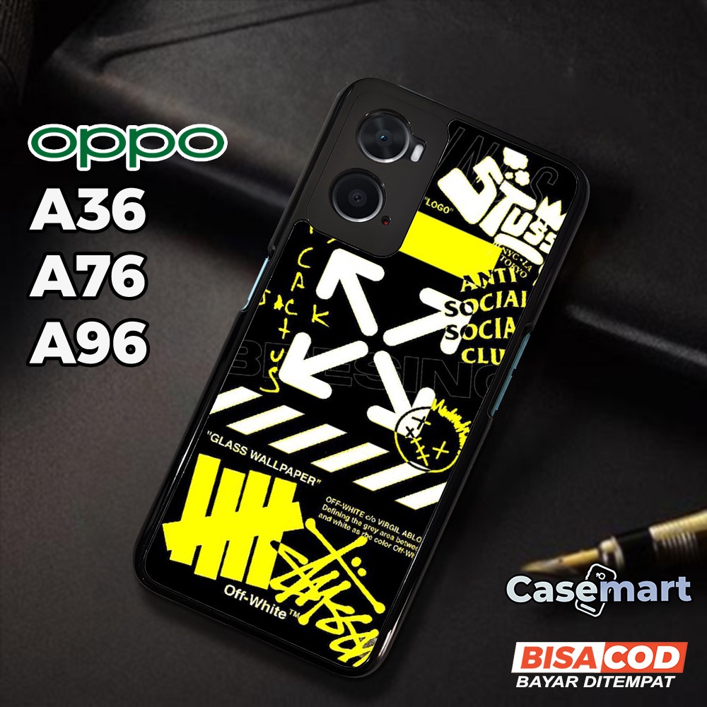Case OPPO A36 A76 A96 Casing OPPO OPPO A36 A76 A96 Casemart [BGRF] Case Glossy Case Aesthetic Custom