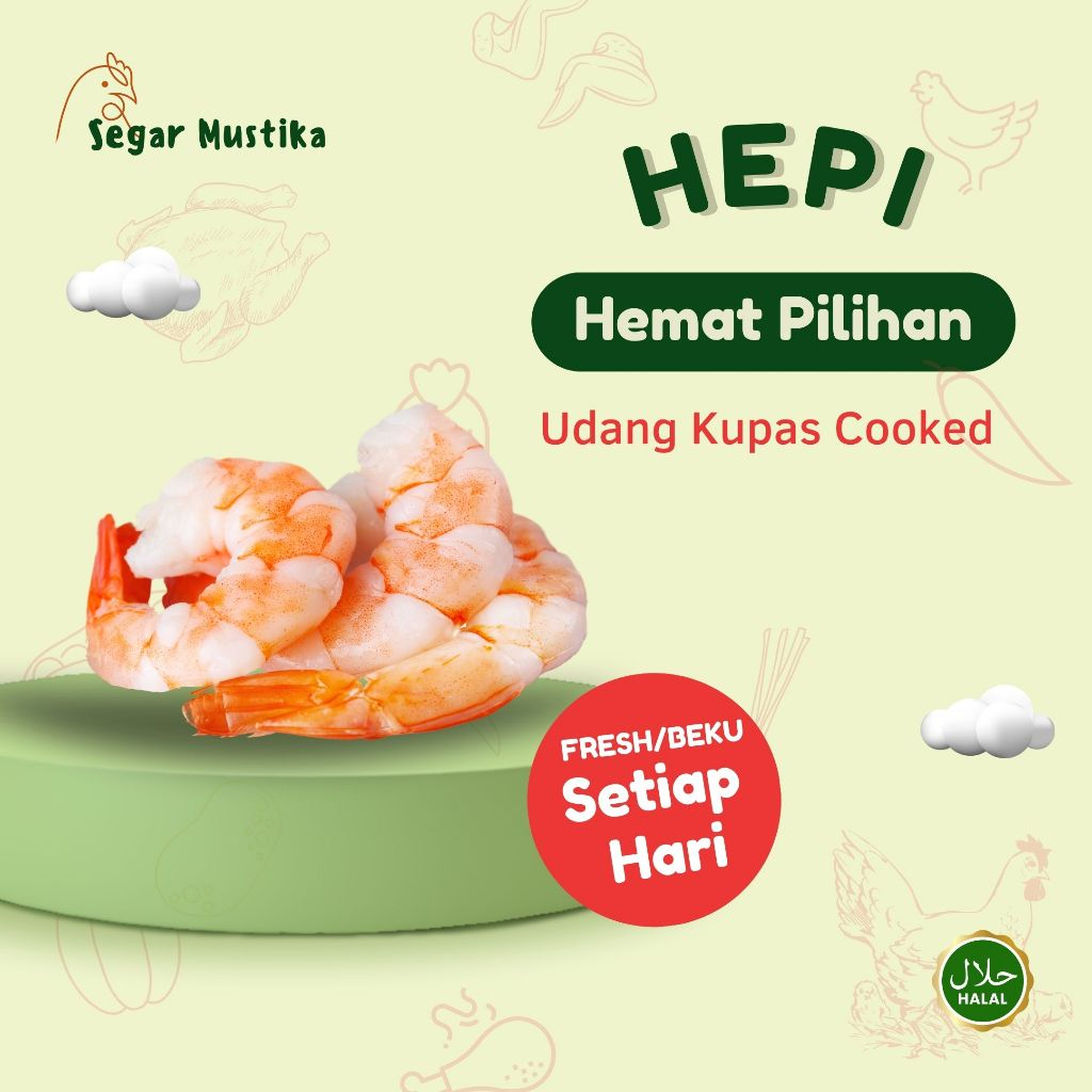 

Udang Kupas Cooked / Peeled shrimp cooked