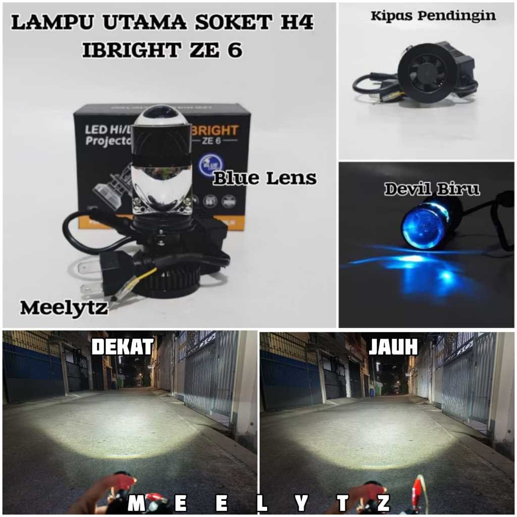 IBRIGHT ZE 6 - Lampu Utama Led Soket H4