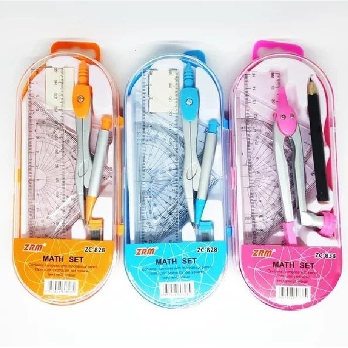 

Jangka Matematika Besi Set Komplit / Mathematical Compass Set ZRM ZC-828