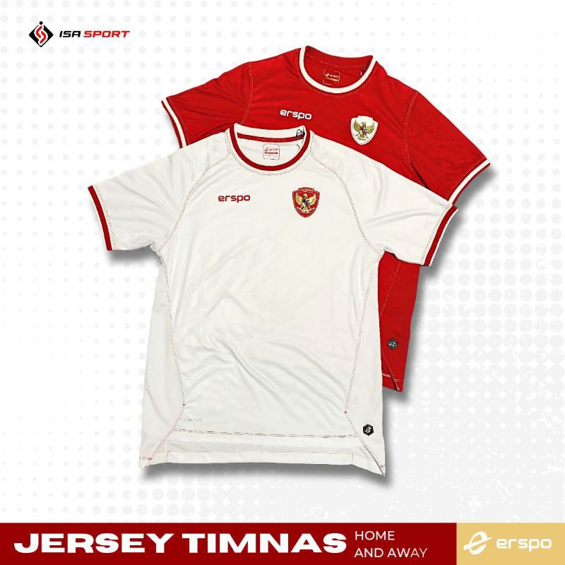 Erspo Timnas Jersey Home Away White | Timnas Jersey Home Away Red Original Erspo