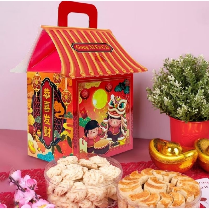 

TP2 HOUSE Imlek box Imlek 2 toples 500gr box imlek kuker 500gr box cookies imlek box imlek cookies box imlek kue kering dus hamper imlek box imlek bolu box parcel imlek box imlek murmer