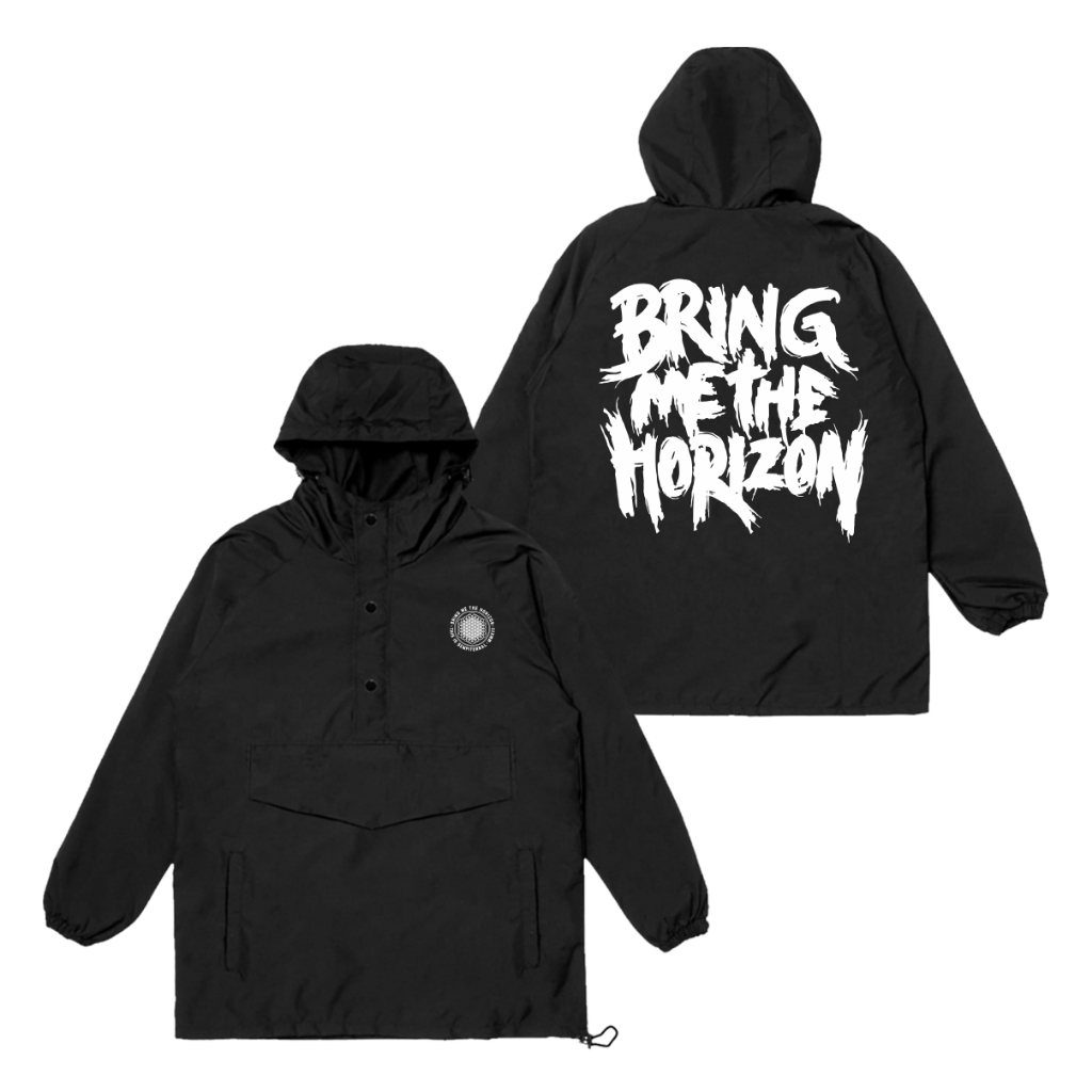Yinyanks jacket cougle bring me the horizon jacket parasut waterproof cagule pria wanita