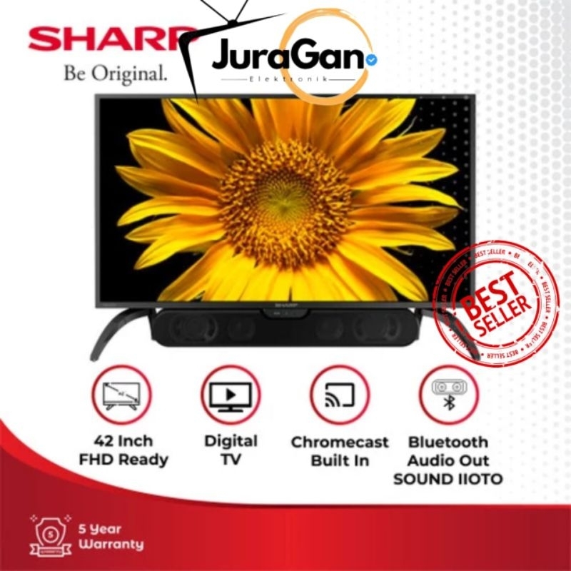 Sharp LED TV AQUOS LED BLACK 42 INCH 2T-C42DD1i