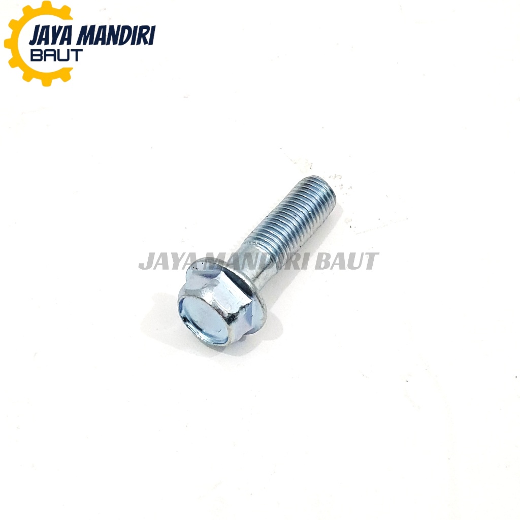 Baut Topi M10 X 35 Kunci 14 Ulir 14 Baut Topi 10X35 Putih Panjang 35mm