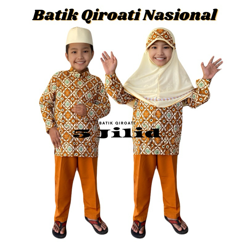 Terbaru Seragam Nasional Batik Qiroati 5 Jilid pendiri KH Ahmad Dahlan Zarkasyi/amanah KH Bunyamin D