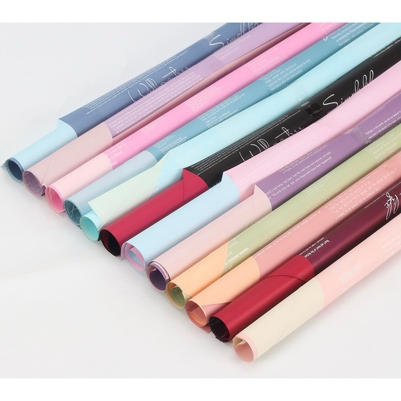 

KERTAS FLOWER WRAPPING MAGAZINE SIMPLE LIFE BICOLOR NEWPAPER / KERTAS CELLOPHANE KERTAS BUKET NEWPAPERS WARNA