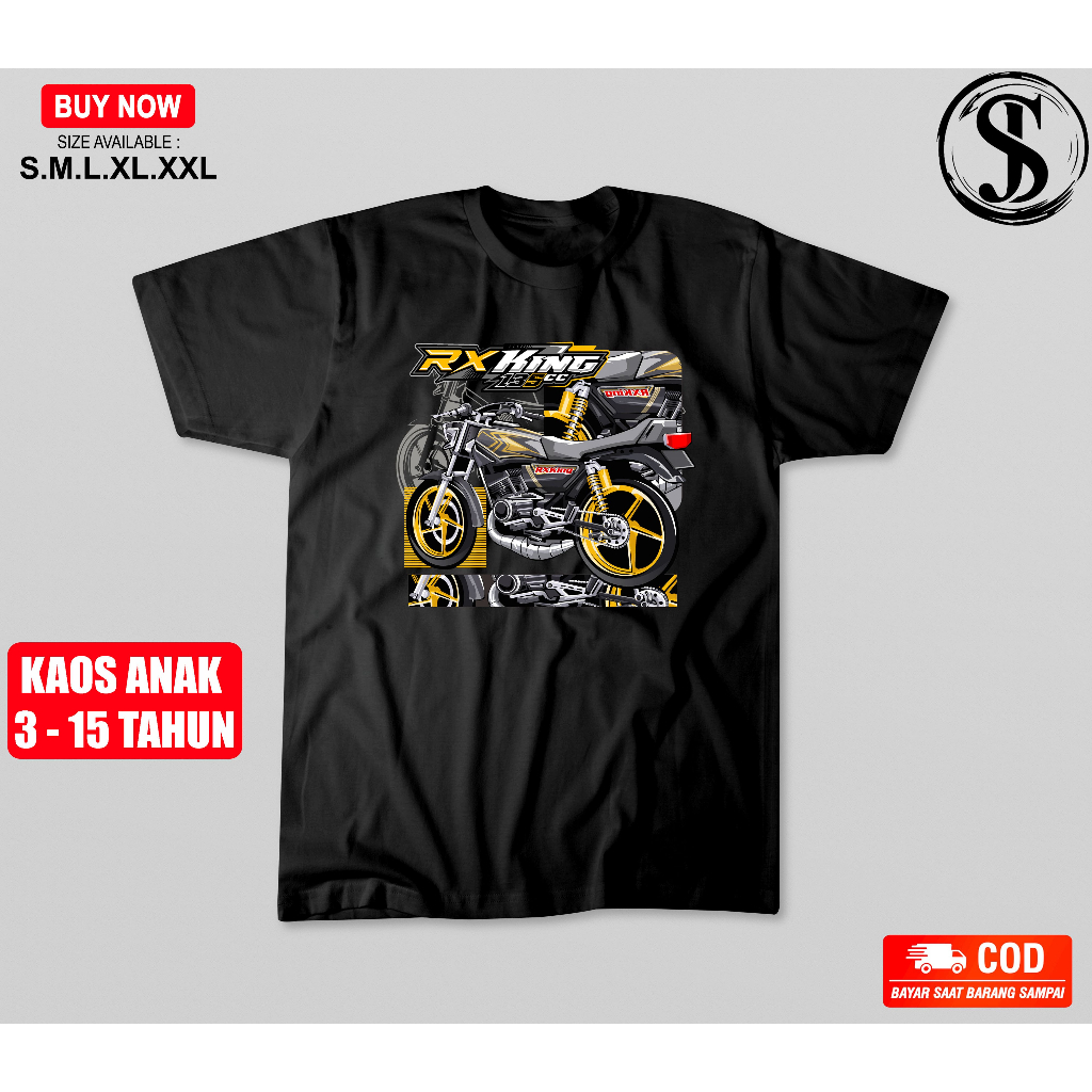 BAJU KAOS ANAK MOTOR RX KING MOTOR 2 TAK | POSITIFMERCH