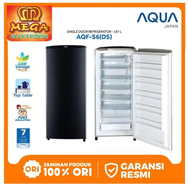 AQUA AQFS 6L HOME FREEZER 6 RAK
