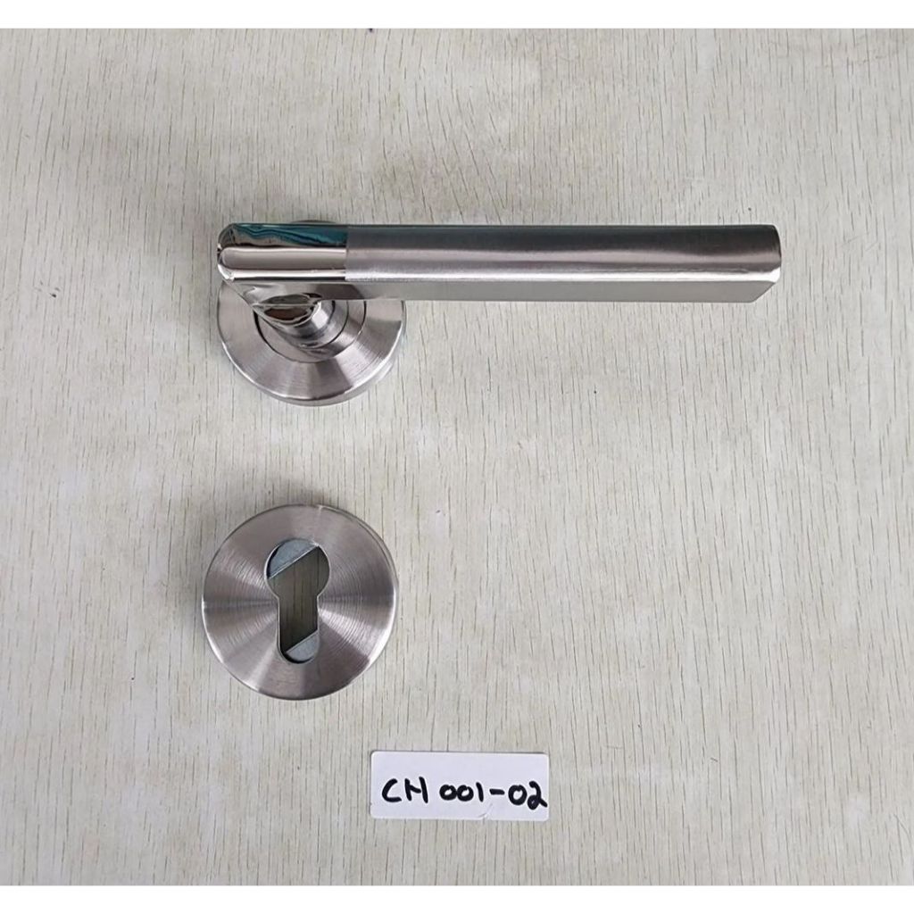 Handle pintu Pisah Soligen Stainless SUS-304 Miimalis Handle Pintu Rosette Soligen / Handle pintu