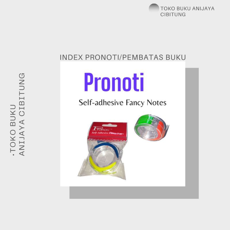 

INDEX PRONOTI/PEMBATAS BUKU