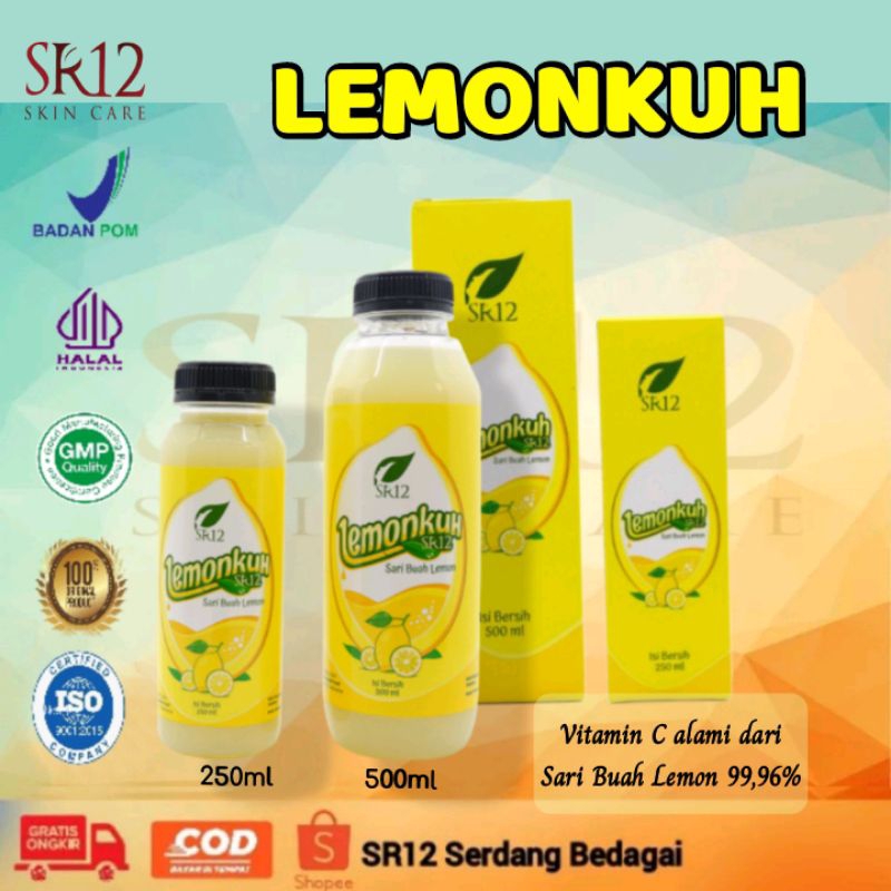 

LEMONKUH SR12 / 99,96% Sari Buah Lemon / Tinggi Vitamin C / Membuat Sistem Pencernaan / Dapat Menurunkan Berat Badan / Detokfikasi Badan Semalaman / Menguatkan sistem Imun / Mencegah Batu Ginjal