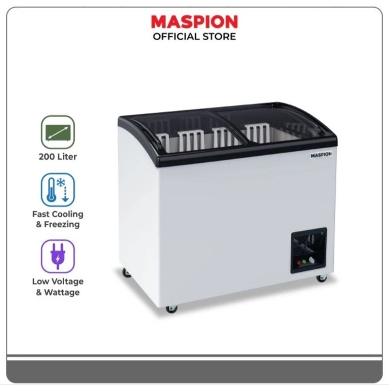 BOX FREEZER MASPION SLIDING 200 LITER UFH-200CFK BOX SLIDING