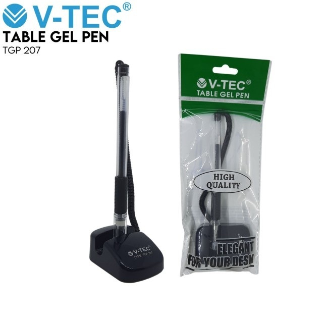 BOLPOIN MEJA / BALLPOINT SPIRAL / PULPEN MEJA SPIRAL / STAND PEN / PEN SPIRAL V-TEC TGP207 HITAM