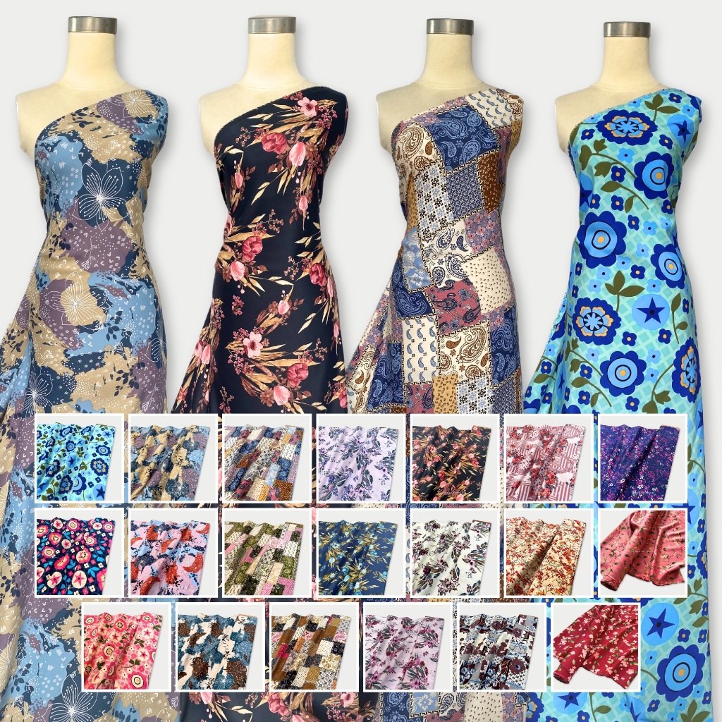 Kain Lady Zara Motif Bunga Premium