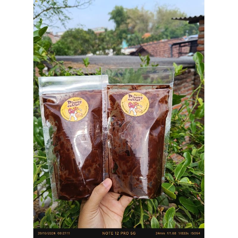 

kripik pisang coklat lumer