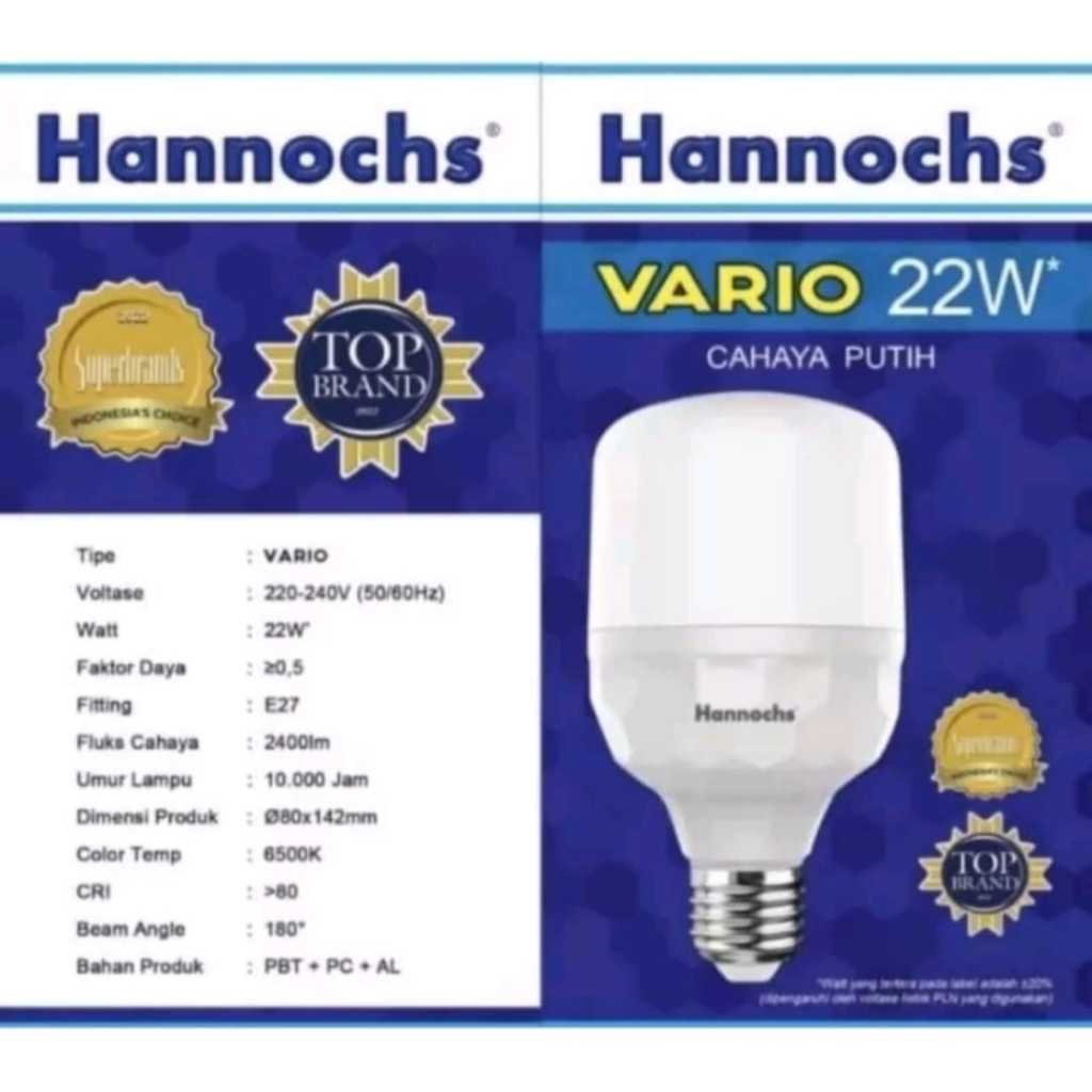Hannochs VARIO 22 Watt Bohlam LED 22 W Bola Lampu Hannochs