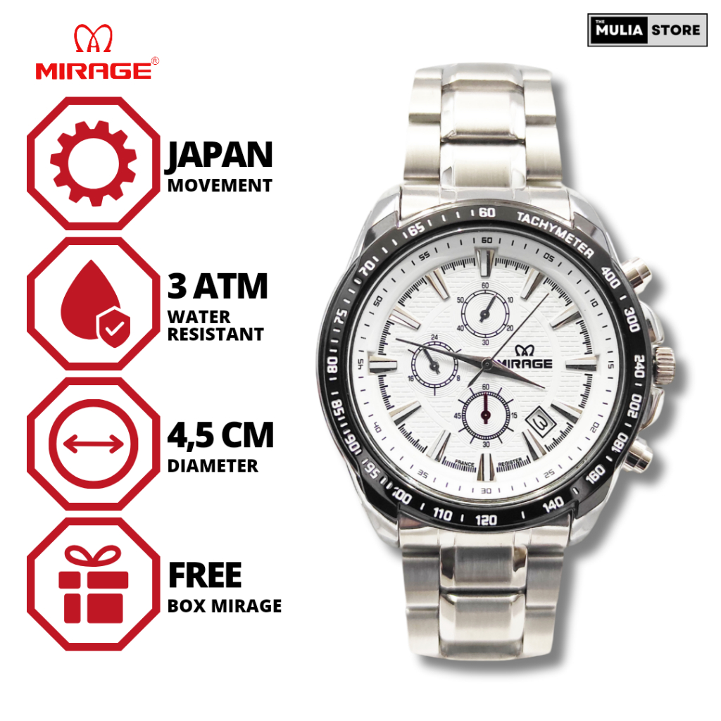 Jam Tangan Pria Mirage 8305 BRP M Analog