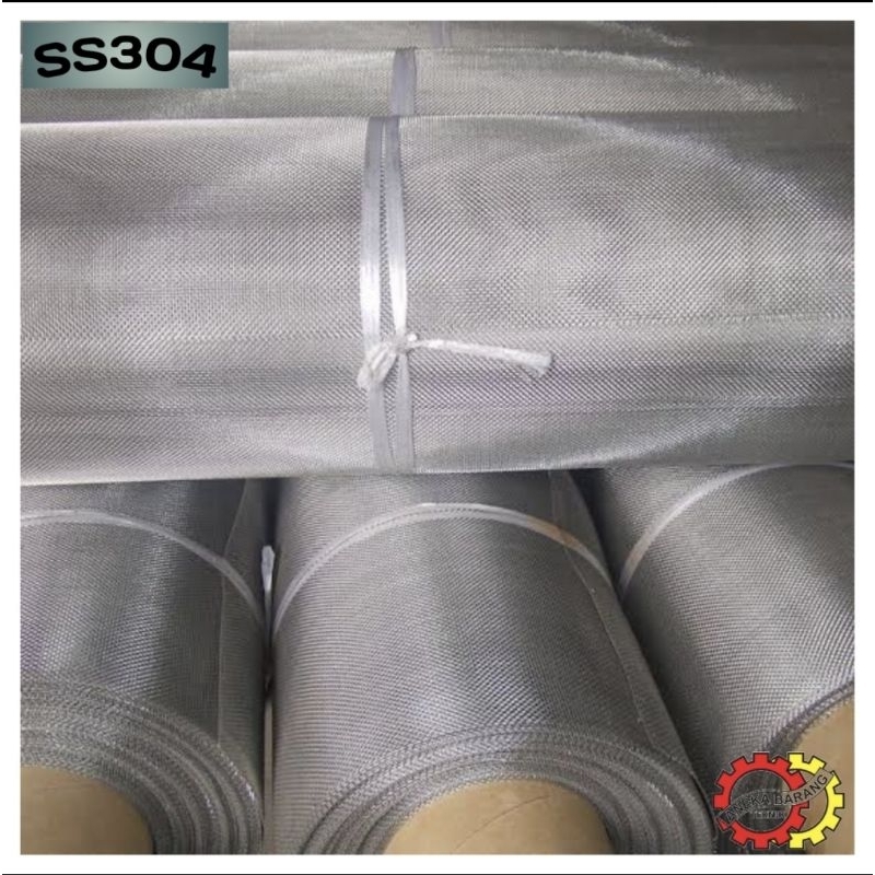 Wiremesh 40 Stainless SS304, Lebar 1.5m. Ukuran 1 roll (30m) + 10m