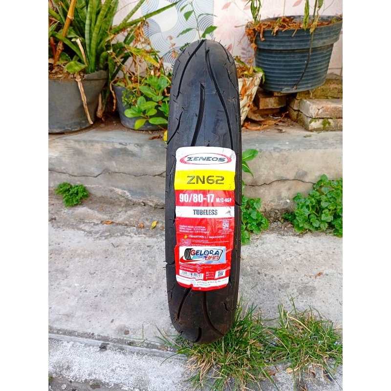 Ban Tubeles Zeneos Zn 62 90/80-17 ban montor satria revo jupiter vega supra ninja vixion ban tubles 