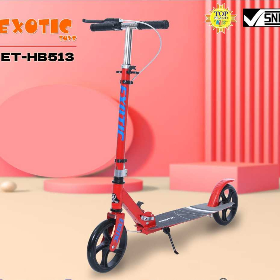 RMB HAPPY SKUTER DUAL PEDAL(injak) ANAK BISA LIPAT dan ada rem