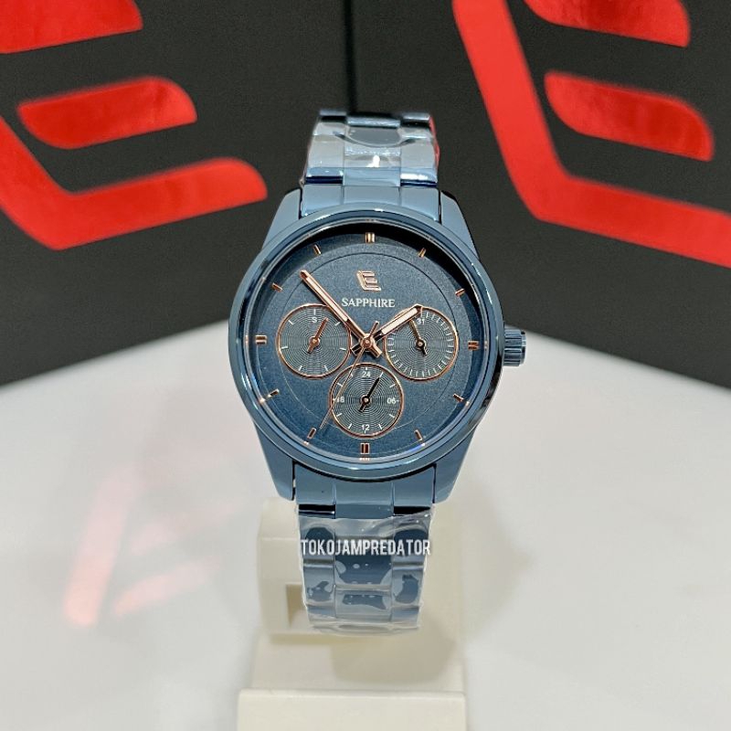 JAM TANGAN ELVANO WANITA EL6001LB3-3BL ORIGINAL