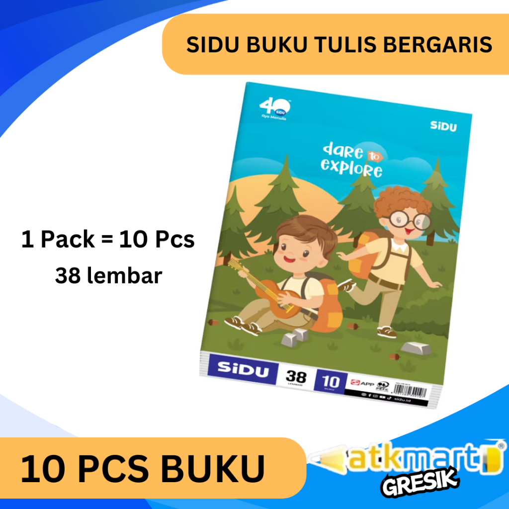 

Buku Tulis sekolah SIDU Buku Tulis Bergaris YUVI 38 Lembar isi 10 Buku