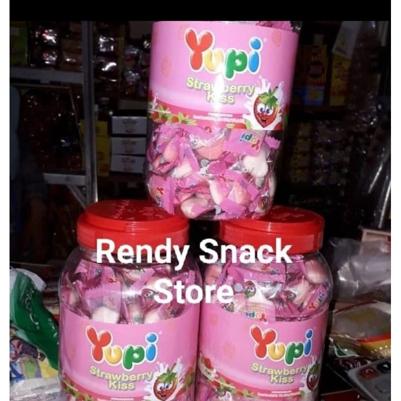 

Permen yupi strawberry isi 125pcs/toples