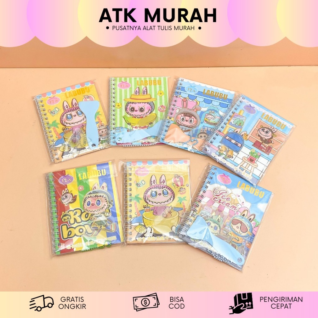 

STIKER SPIRAL LABUBU SZ-149 ST-1587 BUKU STIKER LUCU IMUT KADO UNIK TERMURAH BAGUS COD
