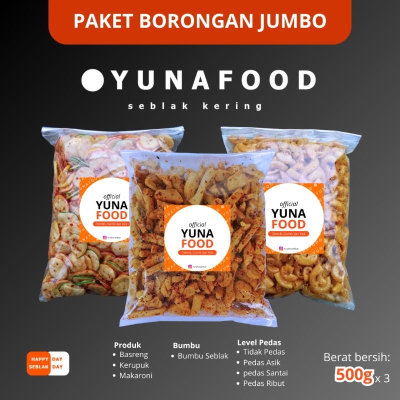 

YUNAFOOD Paket Borong Jumbo - Makanan Ringan