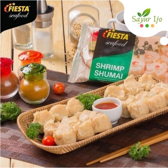 

FIESTA Seafood Shrimp Shumai 180 Gram / Pack Fresh Frozen Siomay Udang Cemilan Instant HALAL