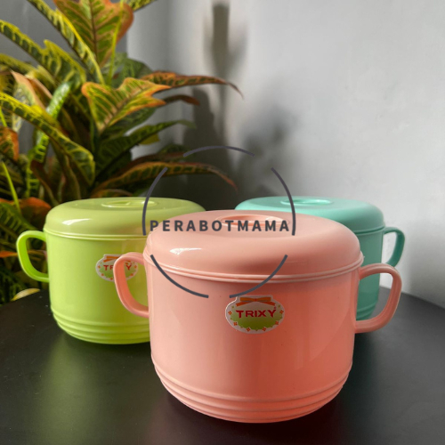 Tempat Sayur Matang / Tempat Makan Plastik Trixy mangkok tutup plastik trixy/mangkuk serbaguna/tahan