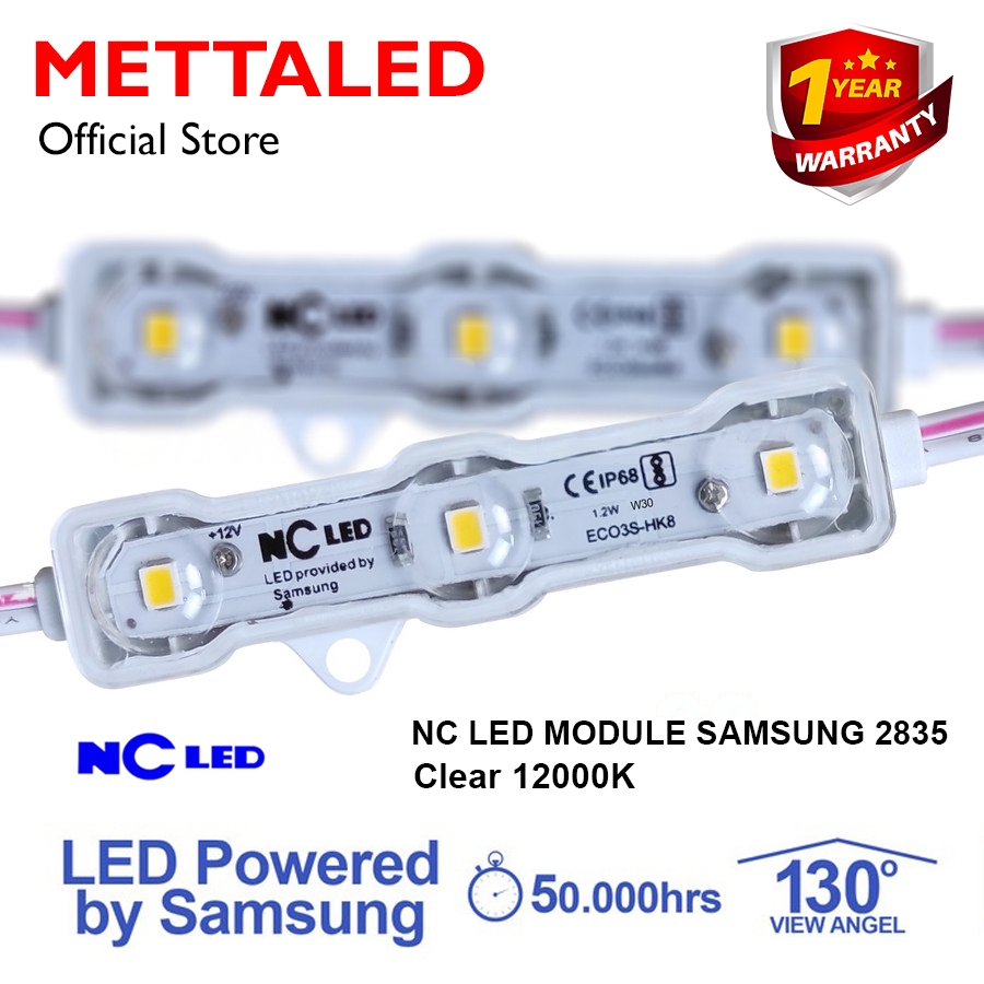 LAMPU MODULE LED 3 MATA NC LED SAMSUNG 2835 WHITE 1.2W MADE IN KOREA
