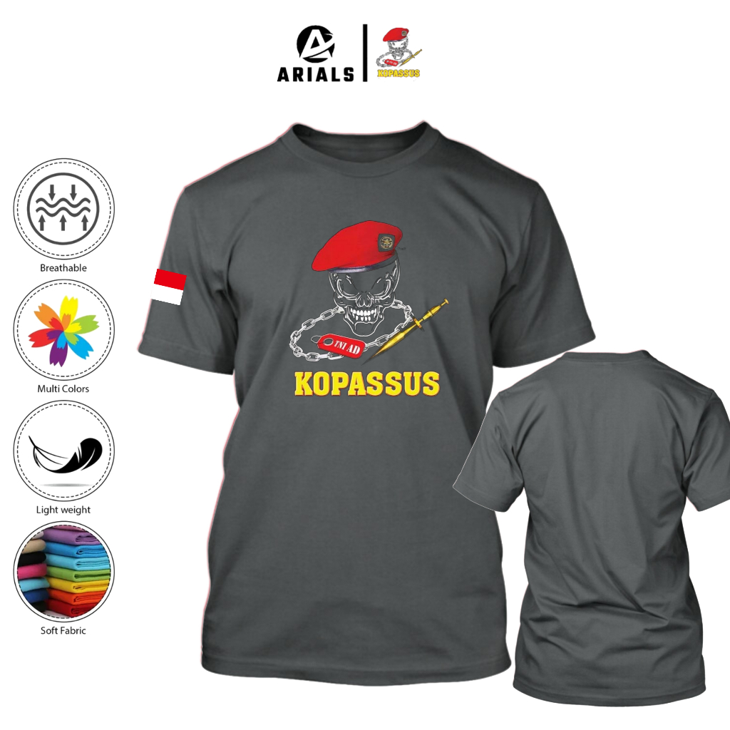 Arials Kaos Baju KOPASSUS TNI AD Indonesia