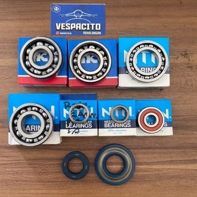 laher bearing set seal keuk as mesin vespa pts laher kruk as vespa pts sil kruk as vespa pts smallfr