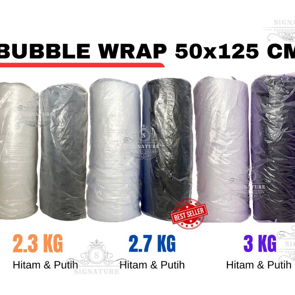 

HJ6 Bubble Wrap Snature 23KG 27 KG 3KG TEBAL UKURAN 5MX125CM