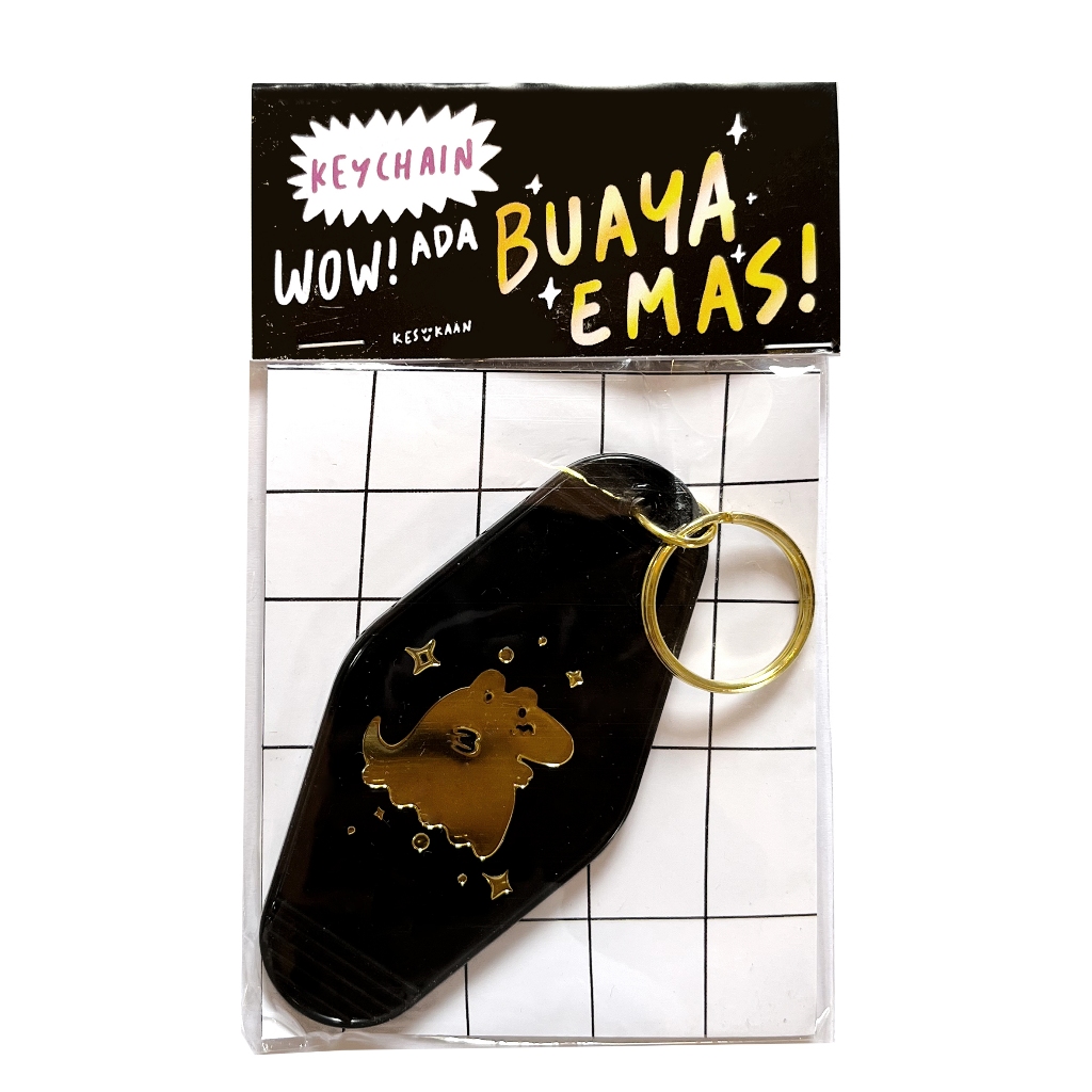 BUAYA EMAS MOTEL KEYCHAIN / GANTUNGAN KUNCI