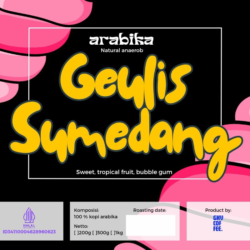 

Arabika Geulis Sumedang Natural Anaerob