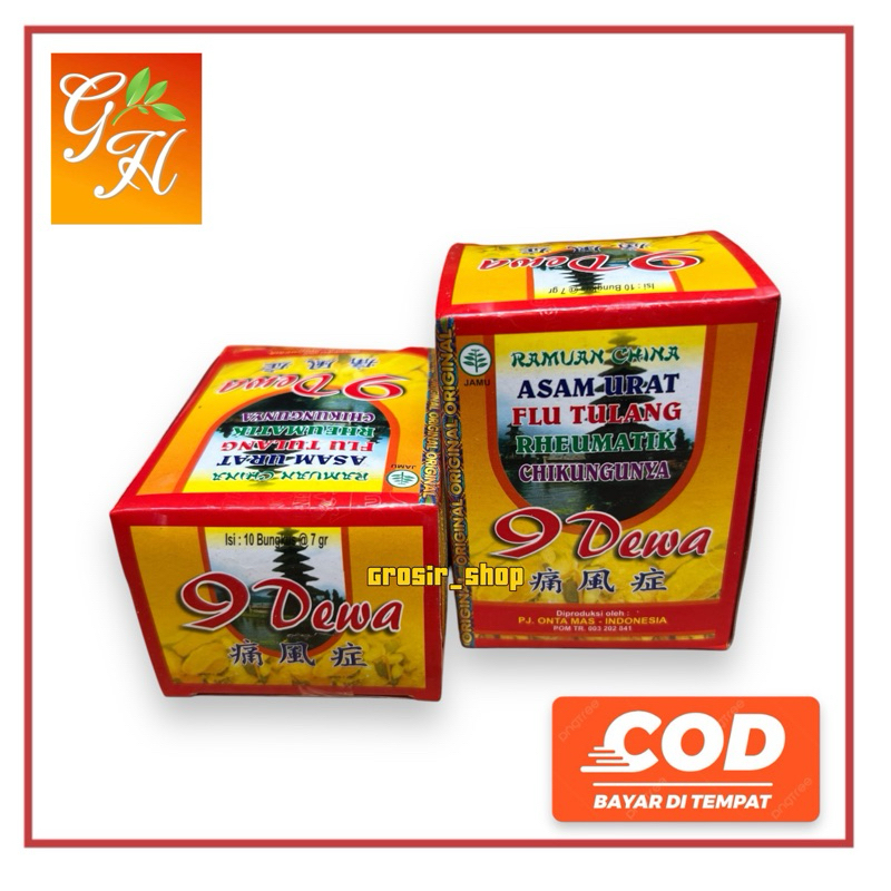 

9 DEWA SERBUK ORIGINAL JAMU ASAM URAT PATEN