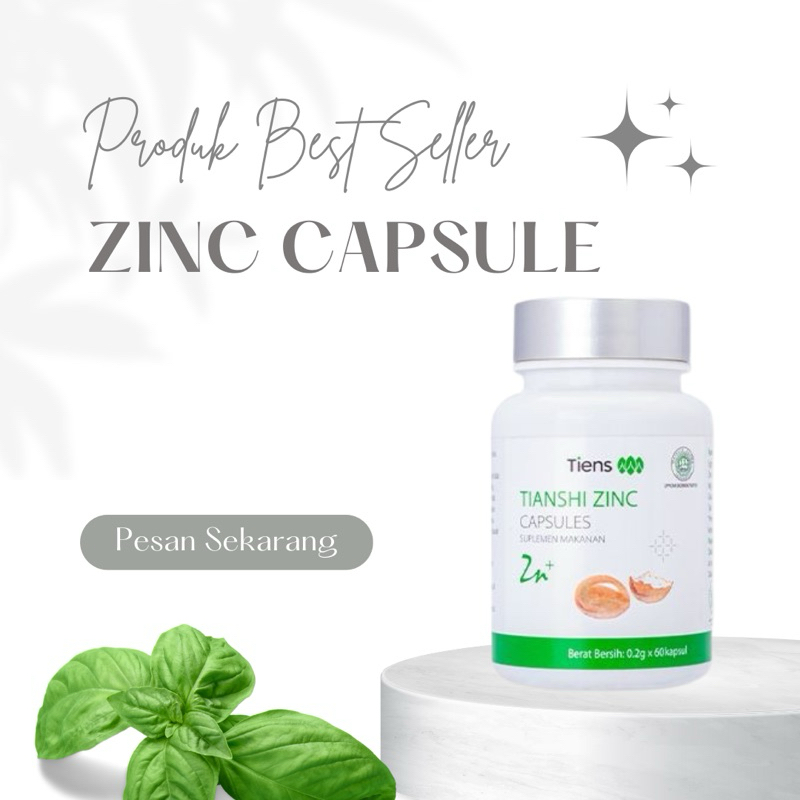 Tiens Zinc Capsules - Tianshi Zinc Capsules - Suplementasi Zinc untuk Anak dan Dewasa