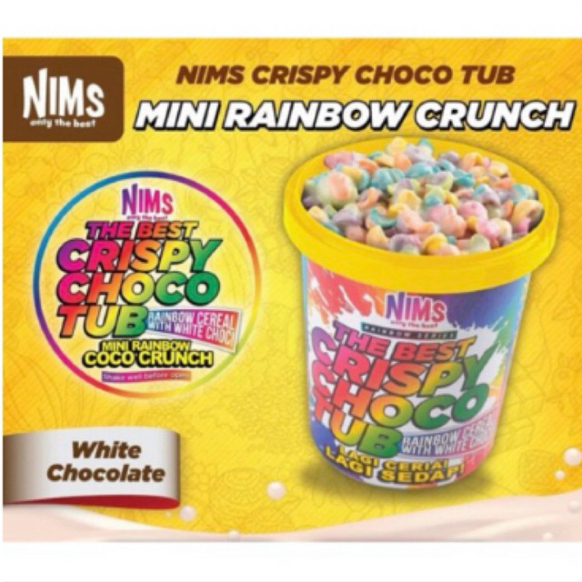 

nims crispy choco tub rainbow