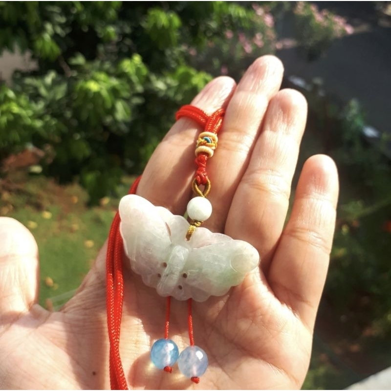 liontin giok asli grade A burma bersertifikat