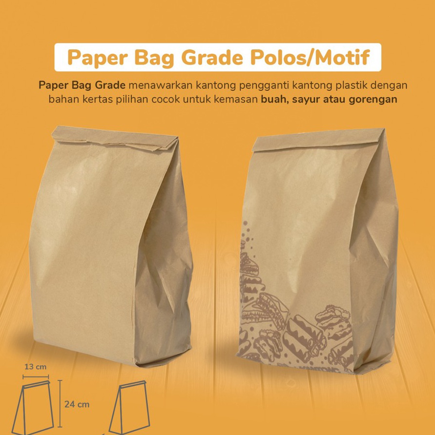 

TERMURAH Isi 1 Paper Bag 13x8x24 Coklat Motif Polos Kantong Kertas Coklat Motif Polos Murah Terlaris