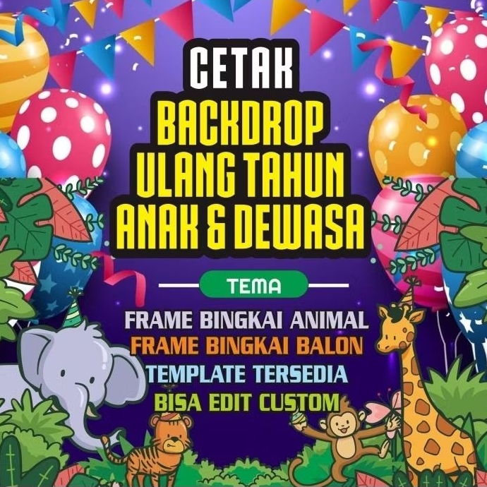 PHOTO BOOTH SELFIE BOOTH BACKDROP BANNER MMT HAPPY BIRTH DAY WALL BACKGROUND DINDING AKSESORIS DEKOR