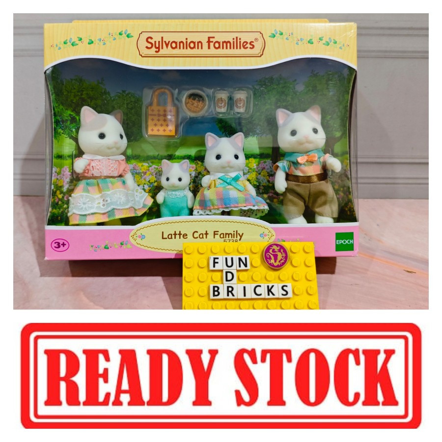 Sylvanian Latte Cat Family 5738