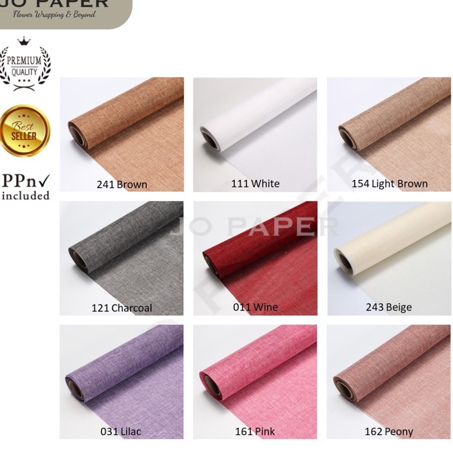 

Penjual Resmi Flower Wrapping Paper Jute Korea Karung Goni Mesh Roll Kertas Buket Bunga Florist
