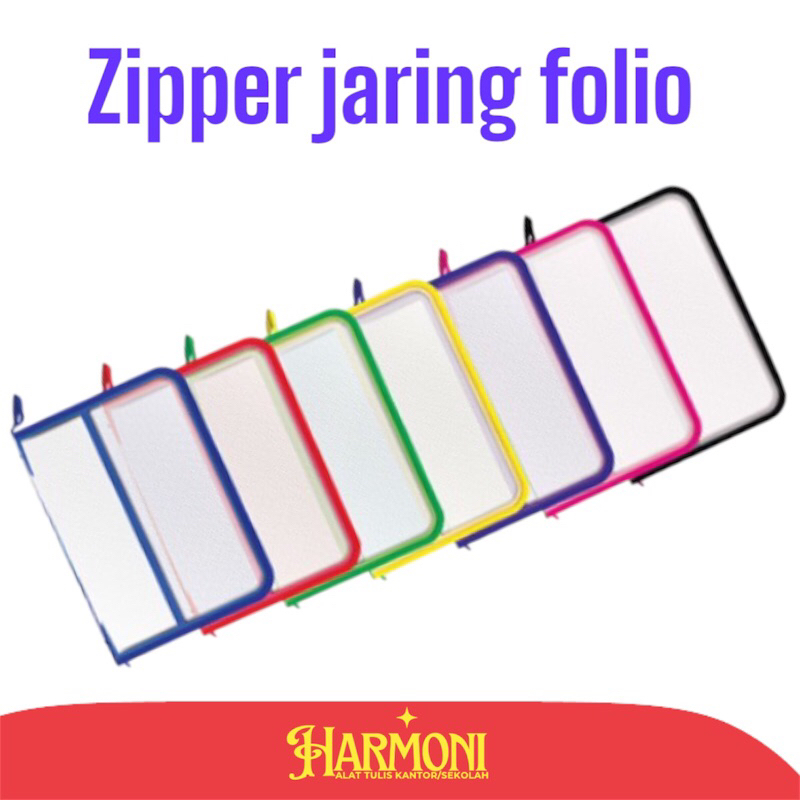 

1 lusin zipper jaring folio/tempat file /grosir atk